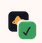 Extension icon with a green check in the corner.